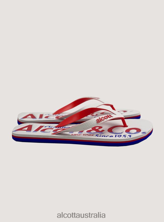 Flip-Flops With Logo Men 2TH442811 BLUE NAVY Alcott Shoes