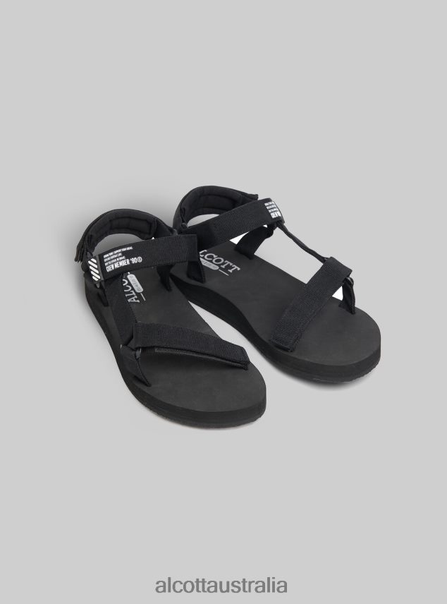 Sandali In Gomma Con Chiusura A Strappo Men 2TH4421093 BK1 BLACK Alcott Shoes