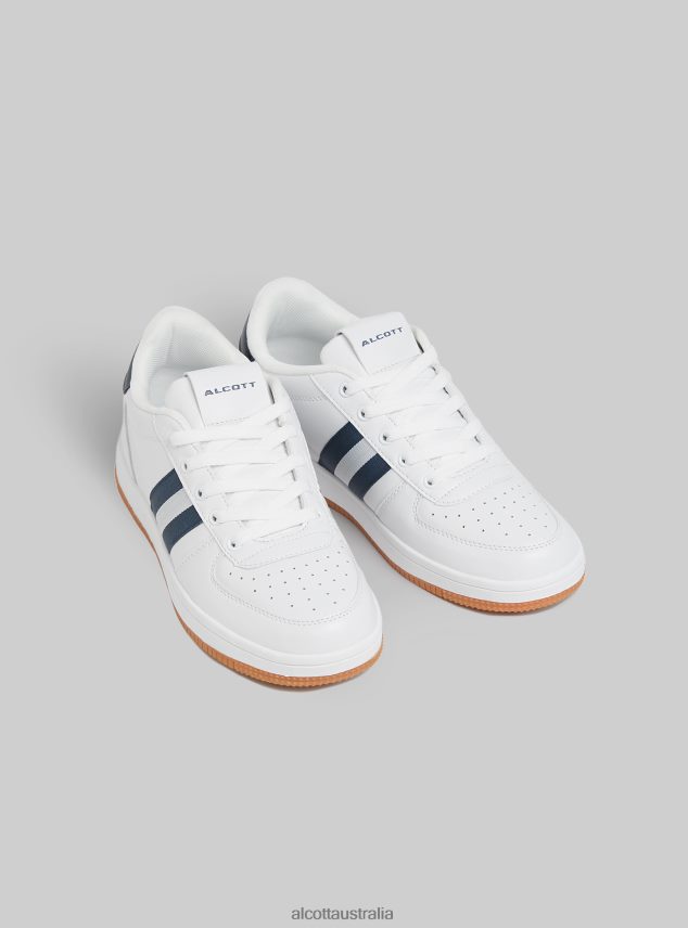 Sneakers Con Bande A Contrasto Men 2TH442689 NA2 NAVY MEDIUM Alcott Shoes