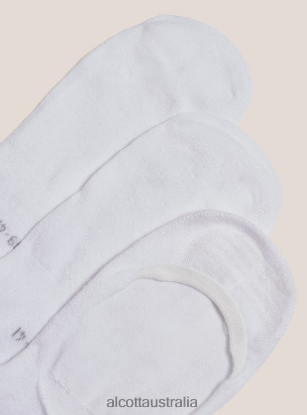Set 3 Pairs Of Footsies Socks Women 2TH442562 WHITE Alcott Accessories