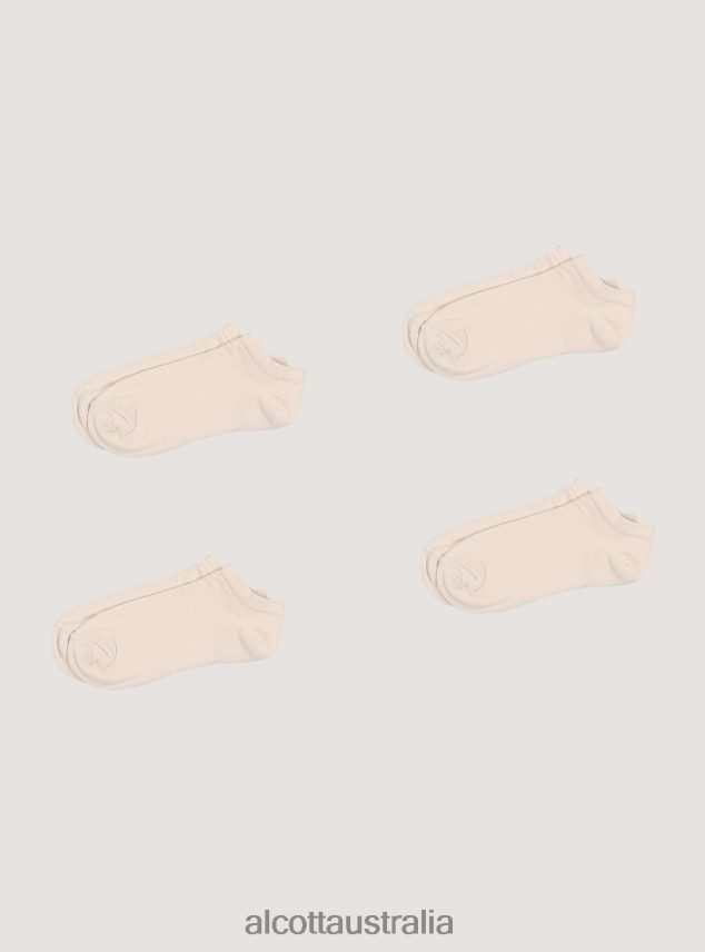 Set 4 Paia Di Calzini In Tinta Unita Women 2TH442565 C0578 BEIGE Alcott Accessories