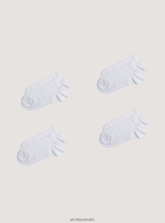 Set Of 4 Pairs Of Plain Socks Women 2TH442526 BK1 BLACK Alcott Accessories