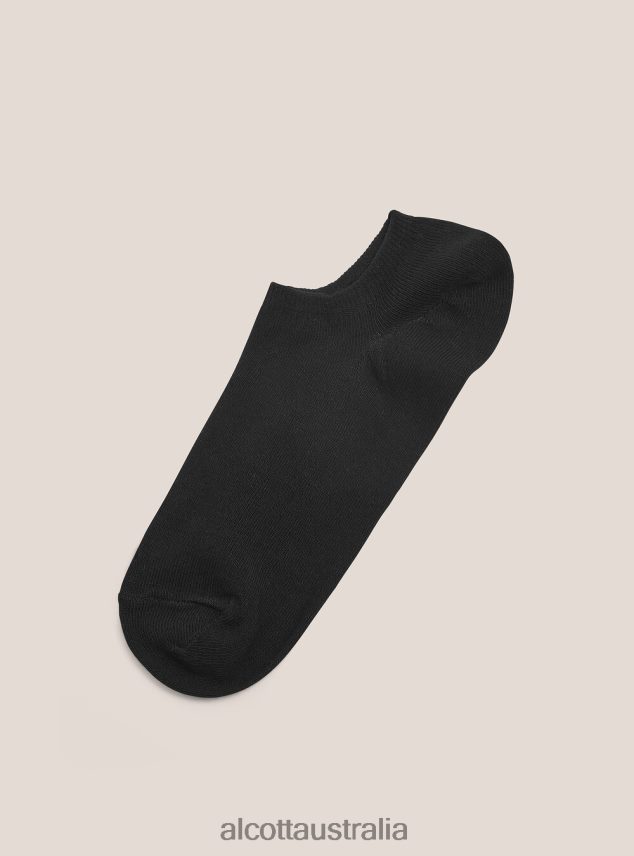 Set Of 4 Pairs Of Plain Socks Women 2TH442556 BK1 BLACK Alcott Accessories
