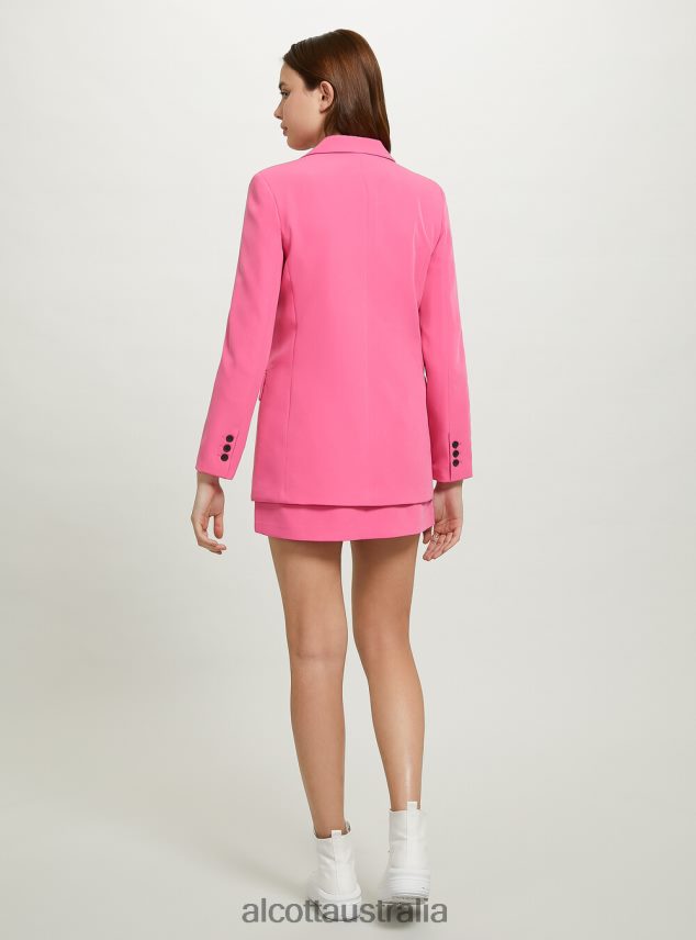 Double-Breasted Blazer Women 2TH44282 FX2 FUXIA MEDIUM Alcott Clothing