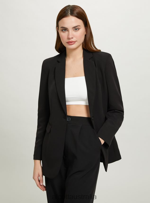 Single-Breasted Blazer Women 2TH442107 BK1 BLACK Alcott Clothing