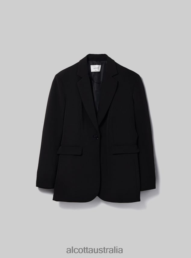 Single-Breasted Blazer Women 2TH442107 BK1 BLACK Alcott Clothing