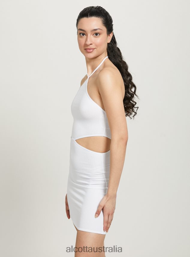 Cut Out Dress With Halter Neckline Women 2TH442428 BK1 BLACK Alcott Clothing