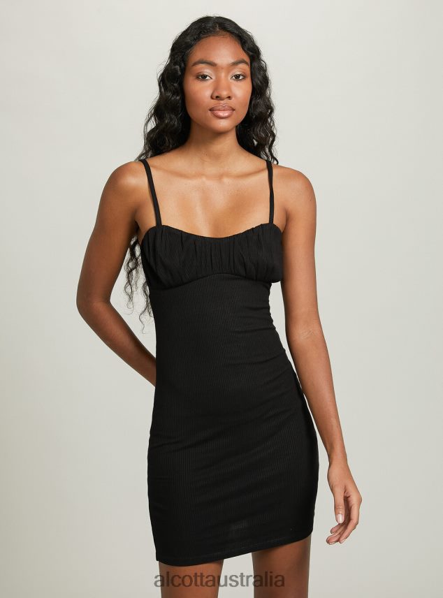 Ribbed Mini Dress Women 2TH442141 WH1 OFF WHITE Alcott Clothing