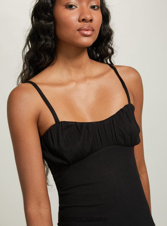 Ribbed Mini Dress Women 2TH442141 WH1 OFF WHITE Alcott Clothing