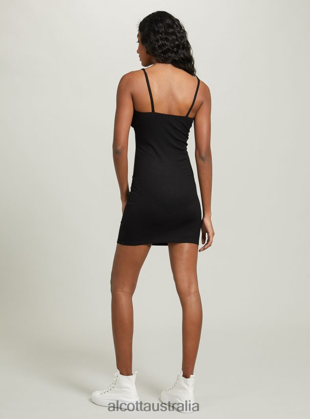 Ribbed Mini Dress Women 2TH442141 WH1 OFF WHITE Alcott Clothing