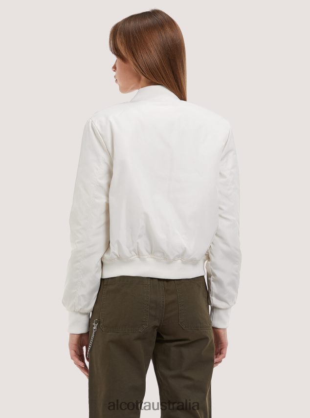 Cropped Bomber Jacket With Recycled Padding Women 2TH44233 BK1 BLACK Alcott Clothing