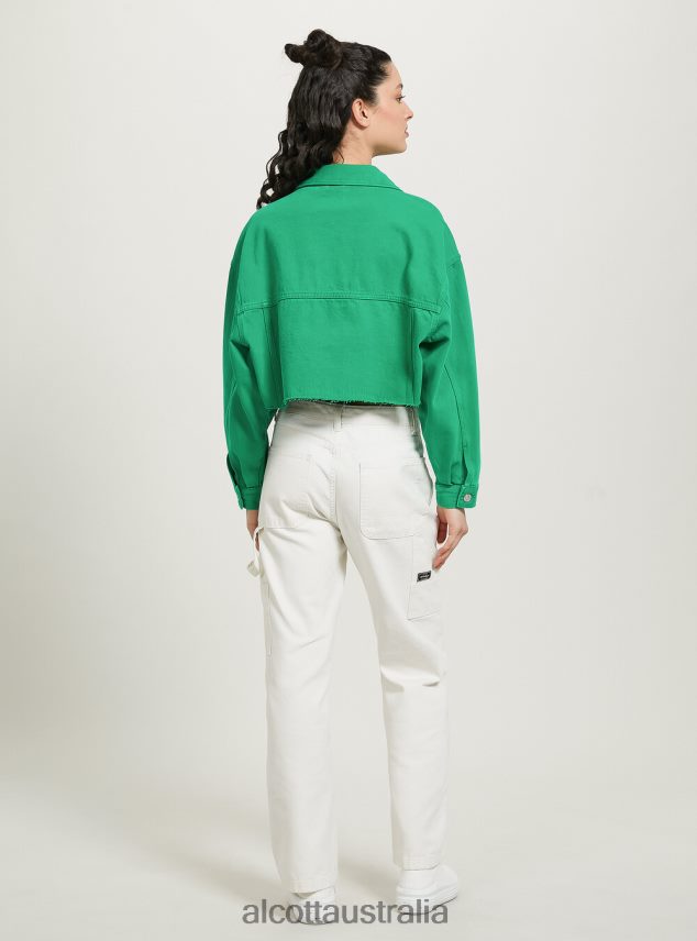 Giubbotto Cropped In Denim Colorato Women 2TH442129 FX2 FUXIA MEDIUM Alcott Clothing