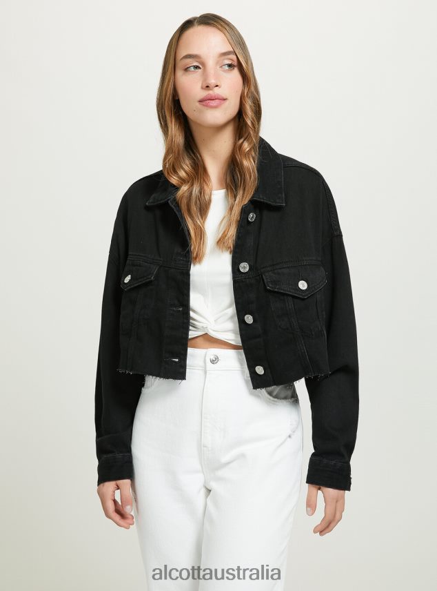 Giubbotto Cropped In Denim Colorato Women 2TH442373 FX2 FUXIA MEDIUM Alcott Clothing