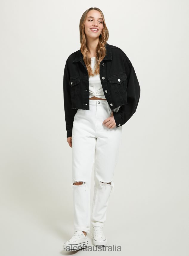 Giubbotto Cropped In Denim Colorato Women 2TH442373 FX2 FUXIA MEDIUM Alcott Clothing