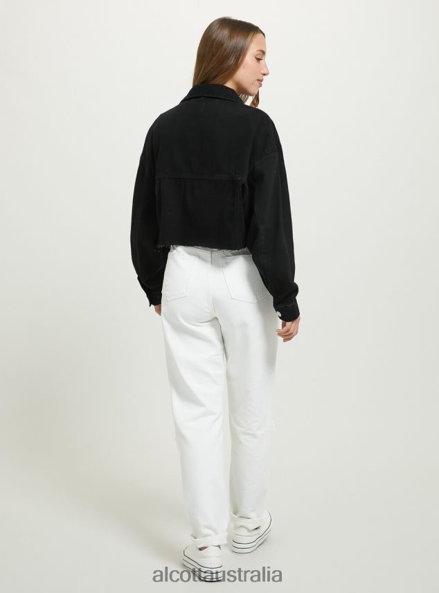 Giubbotto Cropped In Denim Colorato Women 2TH442373 FX2 FUXIA MEDIUM Alcott Clothing