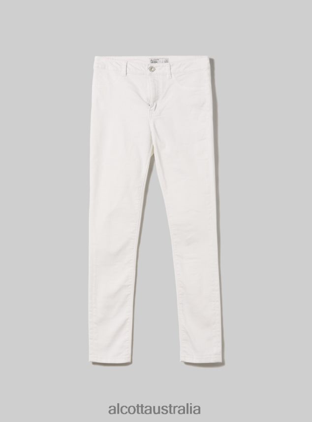 High-Waisted Super Skinny Jeans In Stretch Denim Women 2TH442267 D000 BLACK Alcott Clothing