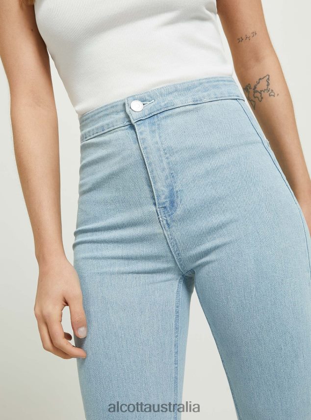 Jeggings Flare High Waist Women 2TH442338 D002 MEDIUM DARK BLUE Alcott Clothing