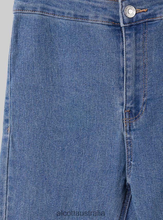 Jeggings Flare High Waist Women 2TH44289 D002 MEDIUM DARK BLUE Alcott Clothing