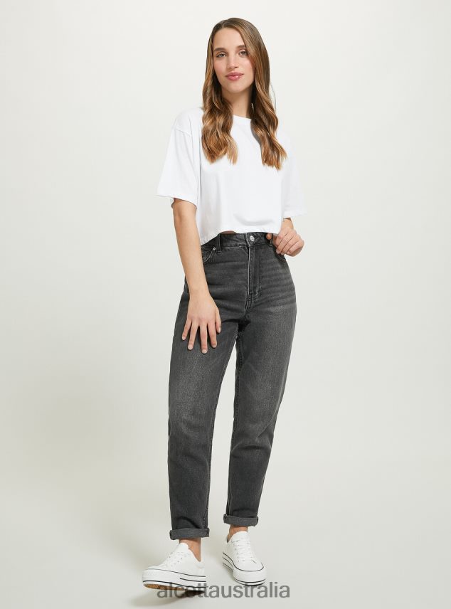 Mom Fit Jeans Women 2TH442160 D006 AZURE Alcott Clothing