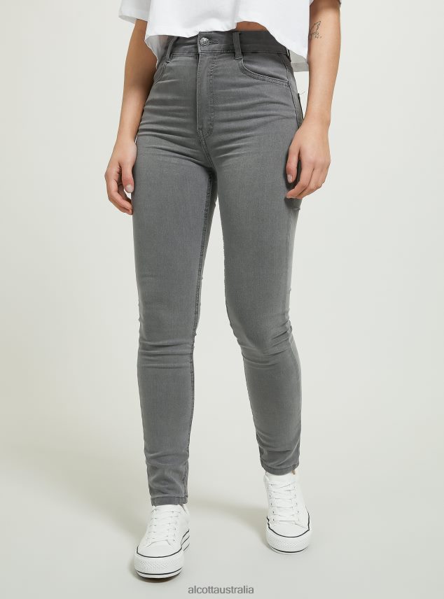 Skinny Fit High Waist Jeans Women 2TH442121 D002 MEDIUM DARK BLUE Alcott Clothing