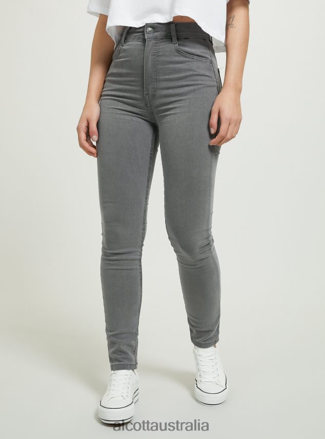 Skinny Fit High Waist Jeans Women 2TH442121 D002 MEDIUM DARK BLUE Alcott Clothing