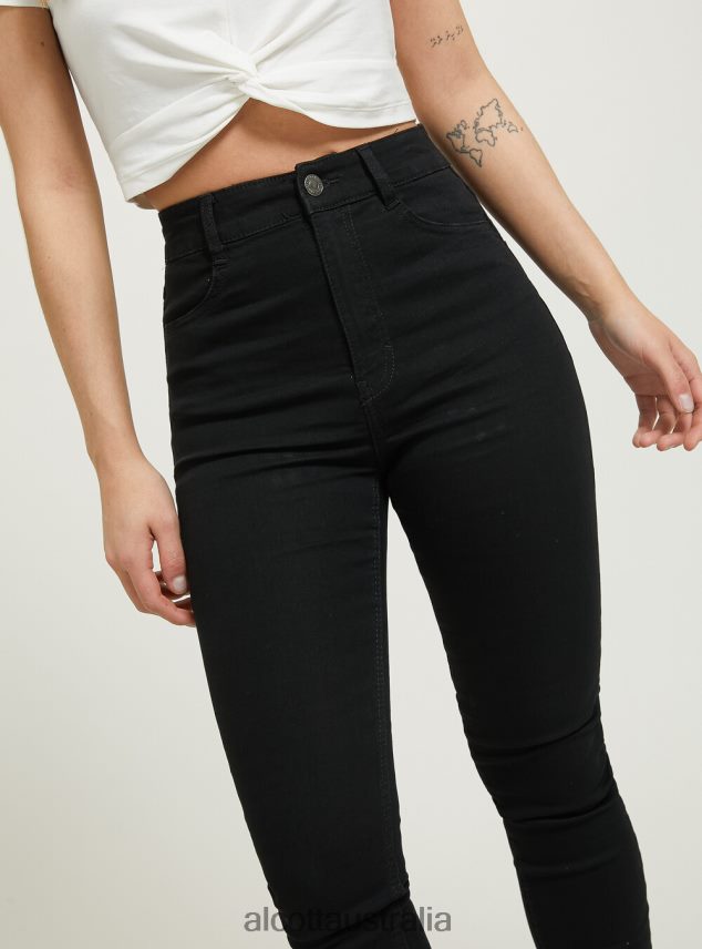 Skinny Fit High Waist Jeans Women 2TH442192 D002 MEDIUM DARK BLUE Alcott Clothing