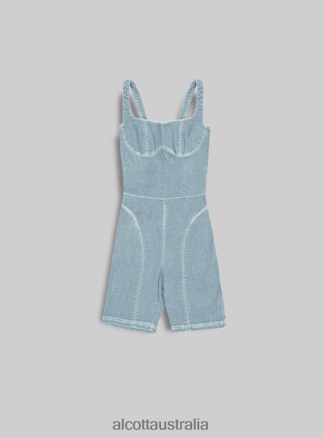 Short Denim Cyclist Tracksuit Women 2TH442142 D001 DEEP BLUE Alcott Clothing