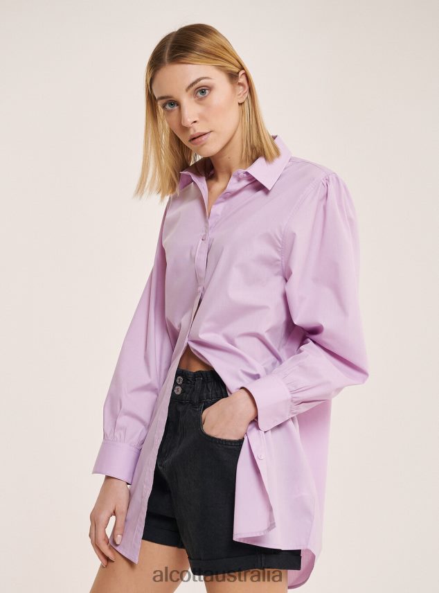 Long Shirt In Poplin Fabric Women 2TH442286 WHITE Alcott Clothing