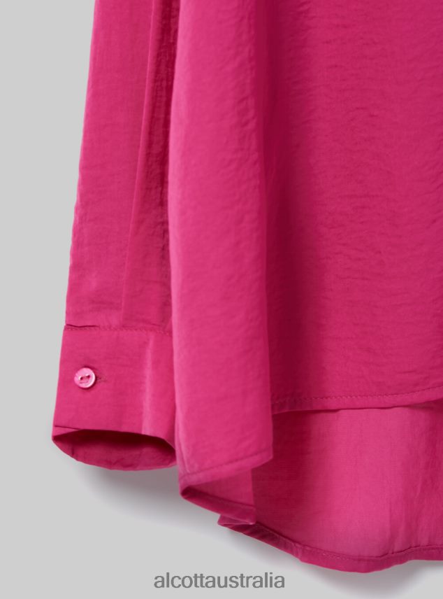 Satin Shirt Women 2TH442284 OR3 ORANGE LIGHT Alcott Clothing