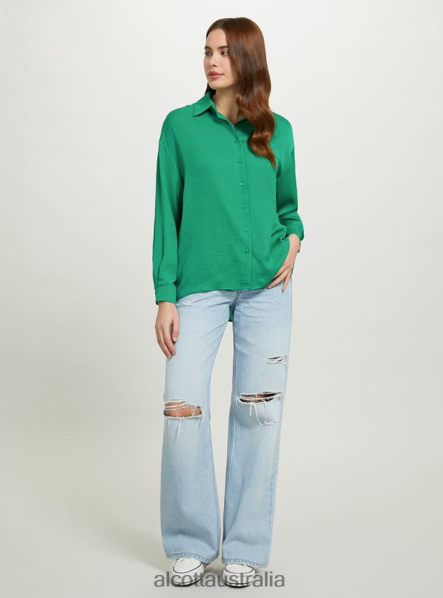 Satin Shirt Women 2TH442401 OR3 ORANGE LIGHT Alcott Clothing