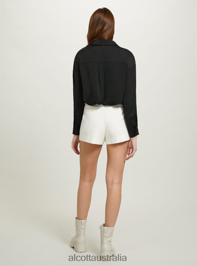 Satin Shirt Women 2TH442430 OR3 ORANGE LIGHT Alcott Clothing