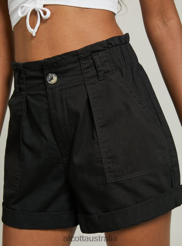 Cargo Shorts Women 2TH44229 BK1 BLACK Alcott Clothing
