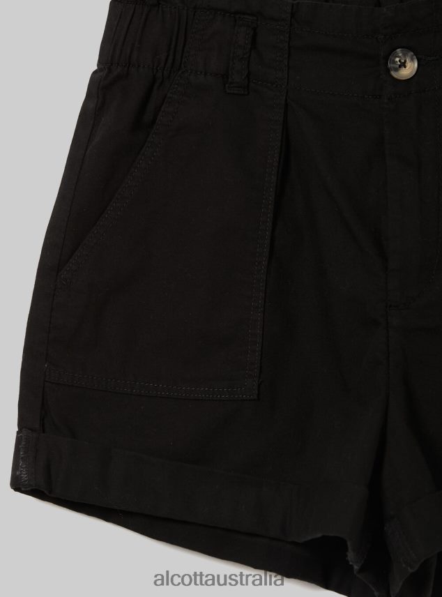 Cargo Shorts Women 2TH44229 BK1 BLACK Alcott Clothing