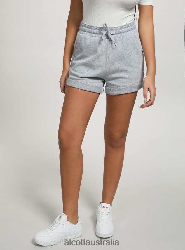 Cotton Shorts With Roll Up And Drawstring Women 2TH442443 BK1 BLACK Alcott Clothing