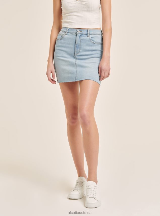 Gonna Mini Denim Stretch Women 2TH442147 AZURE Alcott Clothing