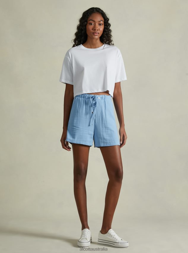 Linen Blend Shorts Women 2TH44222 BG3 BEIGE LIGHT Alcott Clothing