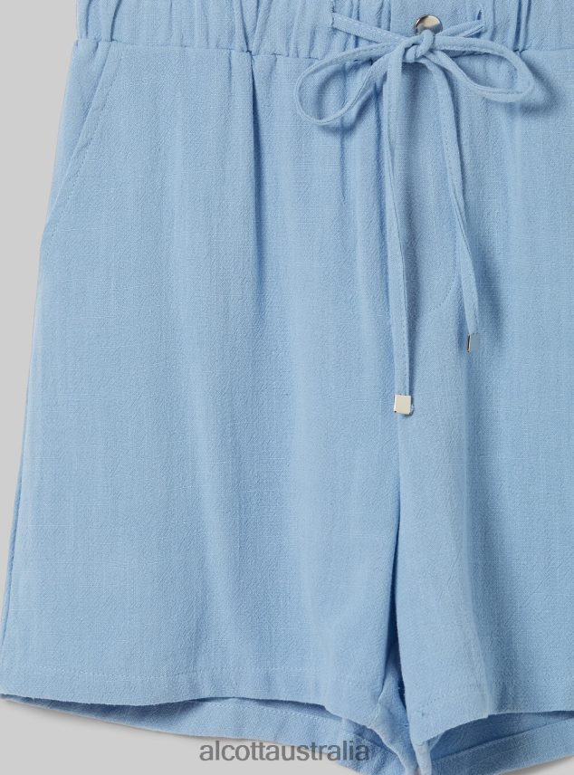 Linen Blend Shorts Women 2TH44222 BG3 BEIGE LIGHT Alcott Clothing