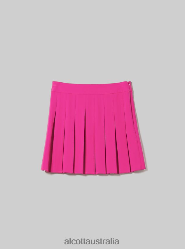 Mini Skirt With Pleats Women 2TH442327 BK1 BLACK Alcott Clothing