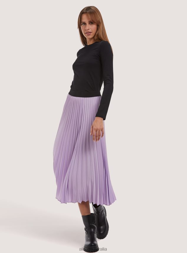 Pleated Midi Skirt Women 2TH442120 BK1 BLACK Alcott Clothing