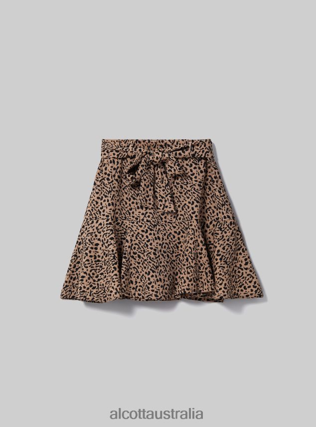 Printed Skort With Strap Women 2TH442106 ANIMALIER Alcott Clothing