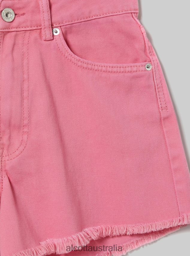 Raw Cut Shorts Women 2TH44228 PK2 PINK MEDIUM Alcott Clothing