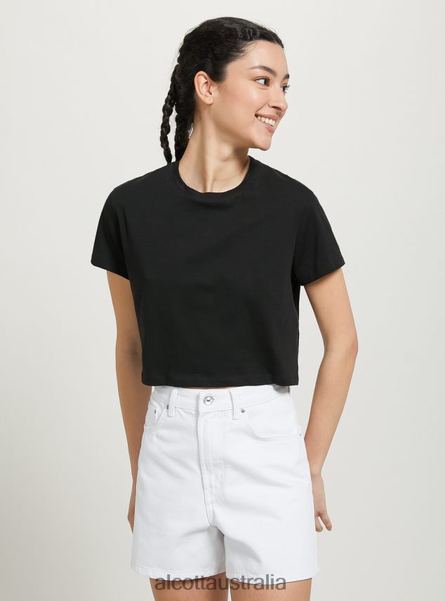 Short Mom High Waist Women 2TH442503 D099 WHITE Alcott Clothing