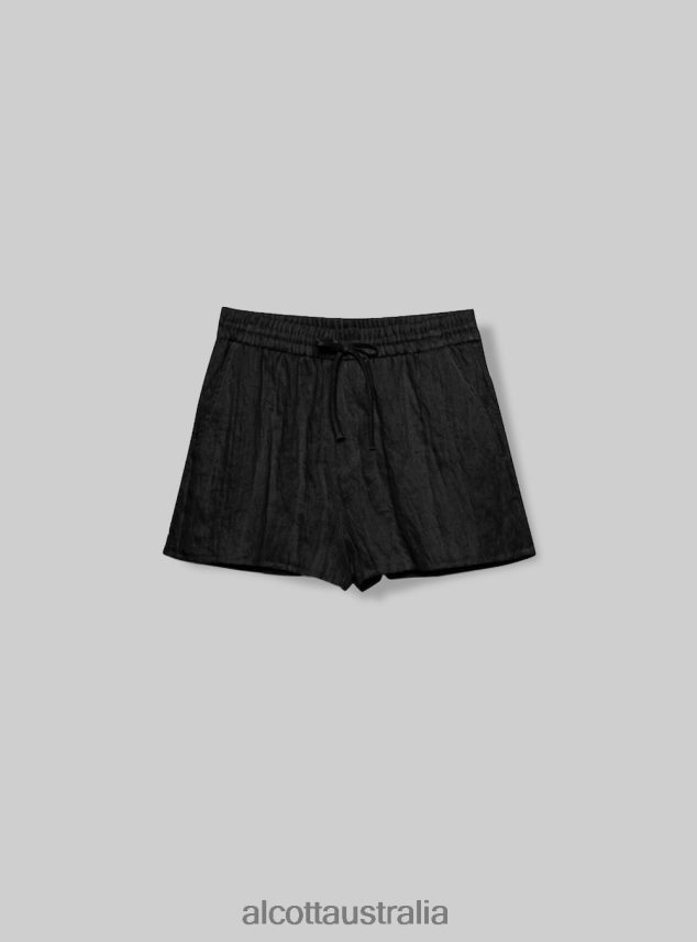 Shorts In Misto Lino Basico Women 2TH442255 CR3 CREAM LIGHT Alcott Clothing