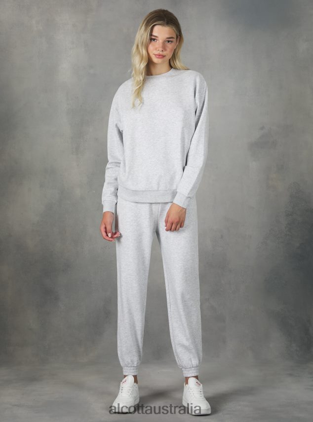 Cotton Crew-Neck Sweatshirt Women 2TH442365 BK1 BLACK Alcott Clothing