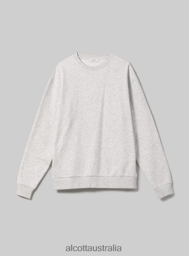 Cotton Crew-Neck Sweatshirt Women 2TH442365 BK1 BLACK Alcott Clothing