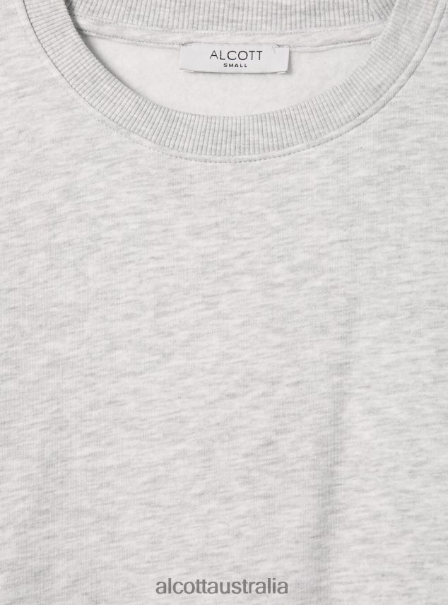 Cotton Crew-Neck Sweatshirt Women 2TH442365 BK1 BLACK Alcott Clothing