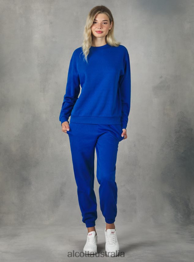 Cotton Crew-Neck Sweatshirt Women 2TH442433 BK1 BLACK Alcott Clothing