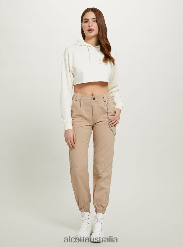 Cropped Hooded Sweatshirt Women 2TH442208 BK1 BLACK Alcott Clothing