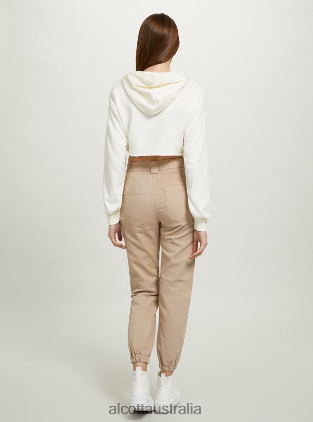 Cropped Hooded Sweatshirt Women 2TH442208 BK1 BLACK Alcott Clothing