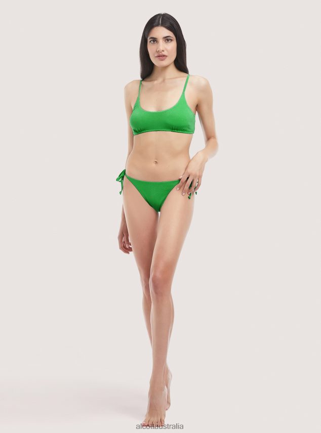 Bikini Briefs In Recycled Fabric Women 2TH442427 C704 GREEN Alcott Clothing